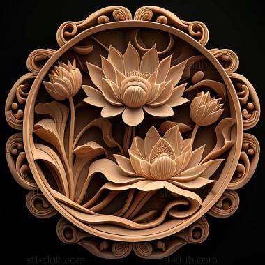 3D model lotus (STL)